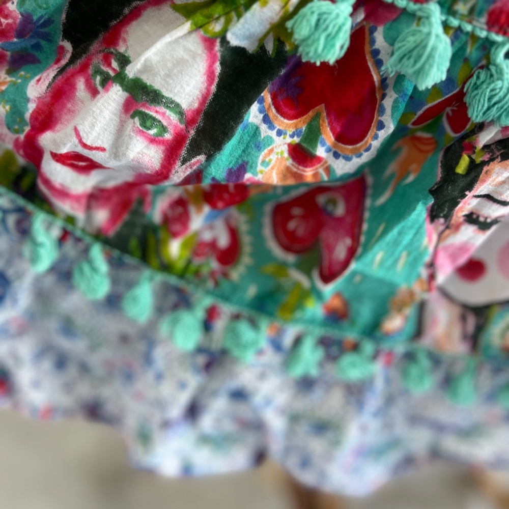 Antica Sartoria Sicilian Ladies Eye Tiered Dress - Picture 7 of 16